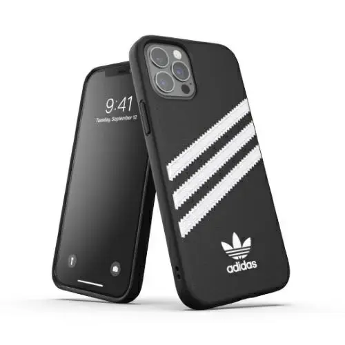 Adidas OR Moulded Case PU iPhone 12|12 Pro czarno-biały|black-white 42230