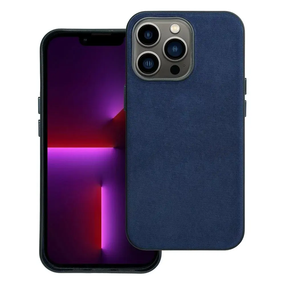 Case for iPhone 13 PRO Woven Mag Cover compatible with MagSafe blue