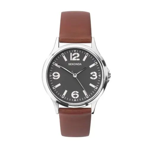 Sekonda, Sekonda, Quartz Leather Strap Watch, 1682.82, For Men