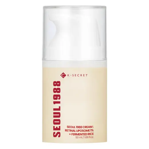 K-Secret, Seoul 1988, Retinal Liposome + Fermented Rice, Anti-Wrinkle, Cream, For Face, 50 ml