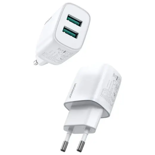Joyroom wall charger 2x USB 2,1A white (L-2A101)