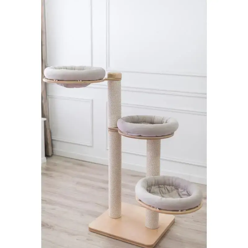 Mājiņa kaķiem : Luxucat SK18s Beige Cotton rope