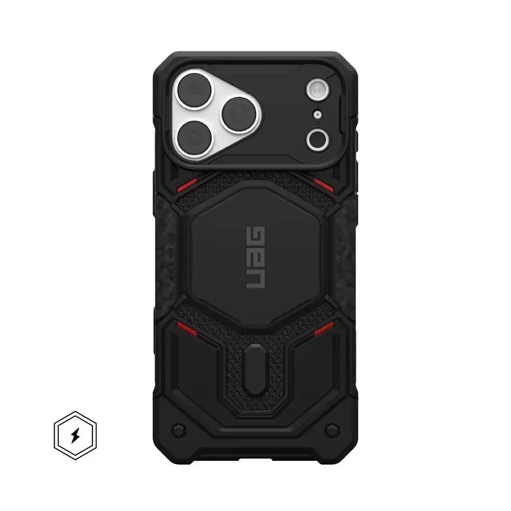 Urban Armor Gear UAG Monarch Pro case, MagSafe compatible for iPhone 18 Pro Max/17 Pro Max, black kevlar