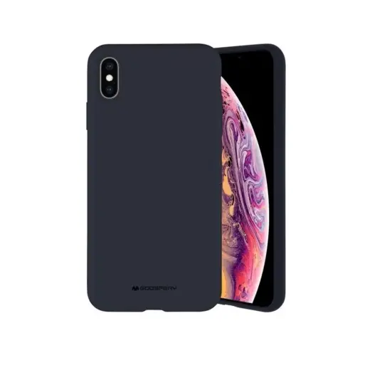 Mercury Silicone telefono dėklas iPhone 14 tamsiai mėlynas