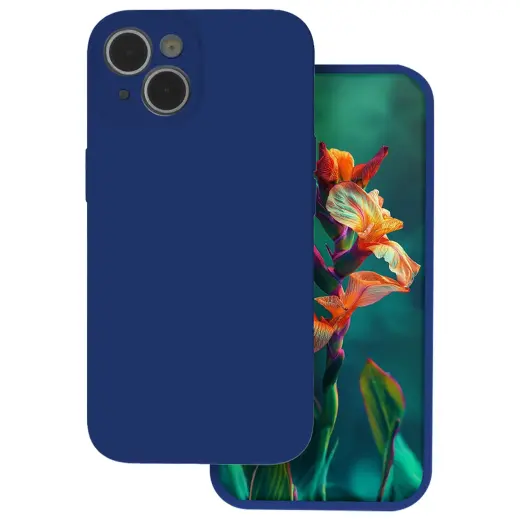 Silicon phone case for iPhone 17 Pro Max blue