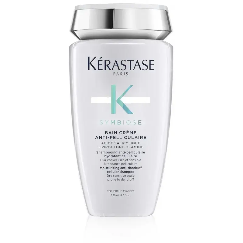 Kérastase Symbiose Moisturising Anti-Dandruff Cellular Shampoo, for Dry Sensitive Scalp, Prone to Dandruff, 250ml