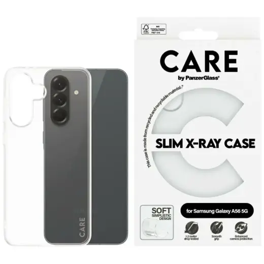 Etui CARE by PanzerGlass Fashion X-Ray    do Samsung Galaxy A56 5G przezroczysty
