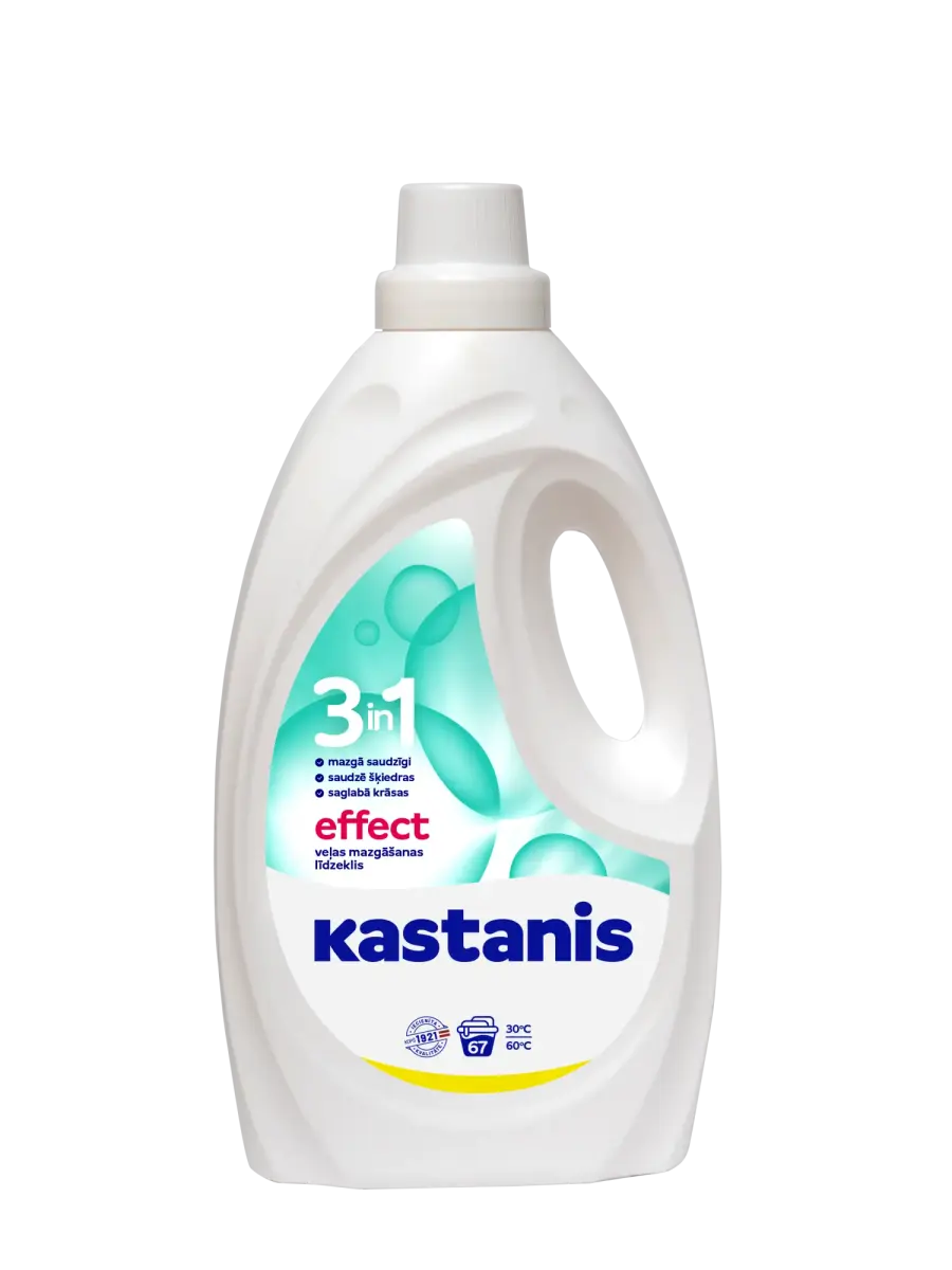 Veļas mazgāšanas līdzeklis KASTANIS 3in1 Effect, 2.7l