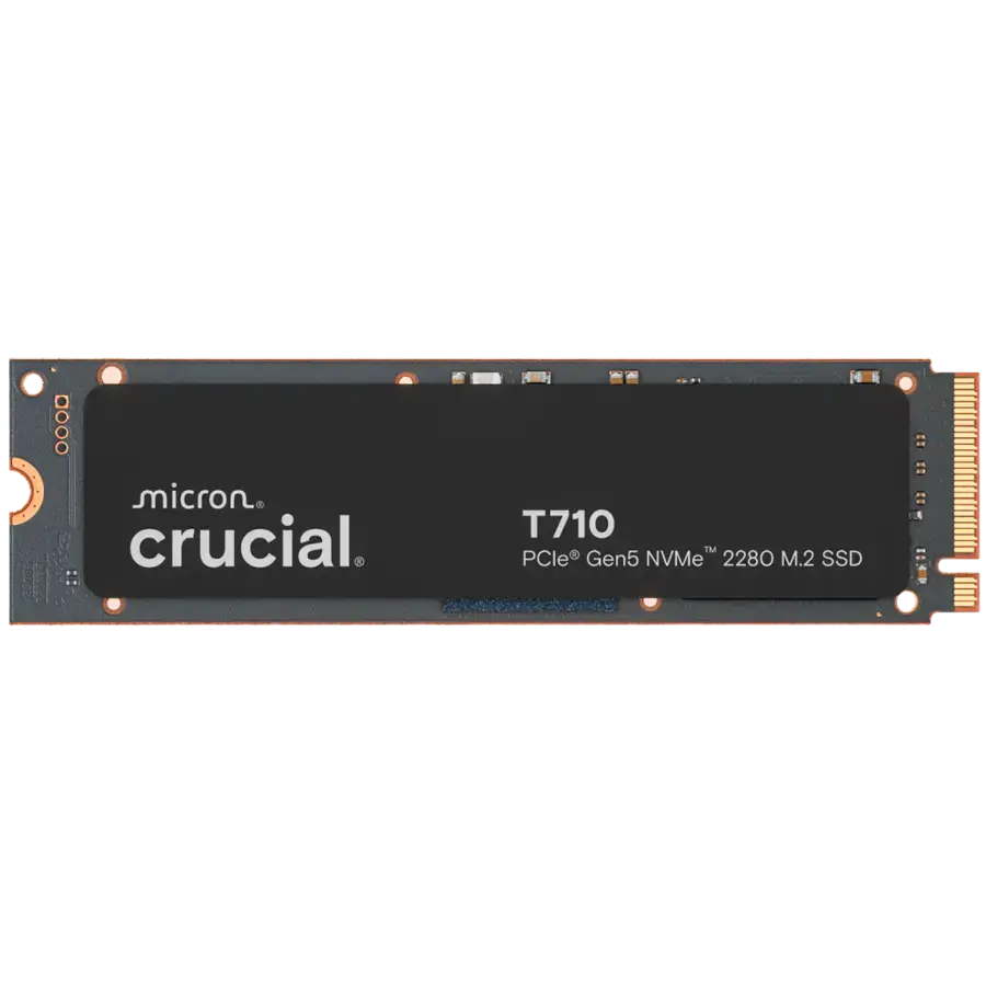 CRUCIAL T710 1TB PCIe Gen5 NVMe M.2 2280 SSD up to 14900 MB/s read and 13700 MB/s write