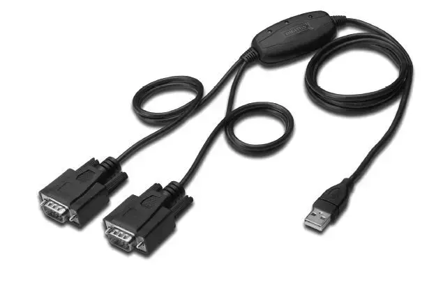 Cable USB 2.0 adapter to 2xRS232 (COM) (Chipset: FTDI | FT2232H)