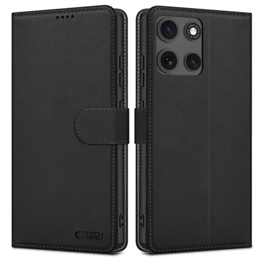 TECH-PROTECT WALLET MOTOROLA MOTO G15 | G15 POWER MATTE BLACK