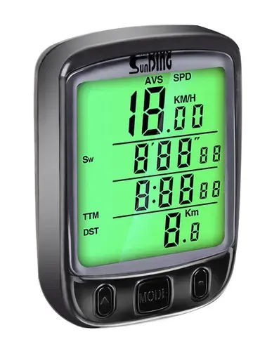 Goodbuy 18666 vadu ūdensizturīgs velosipēda ātruma mērītājs velosipēdiem IPX4 | LCD