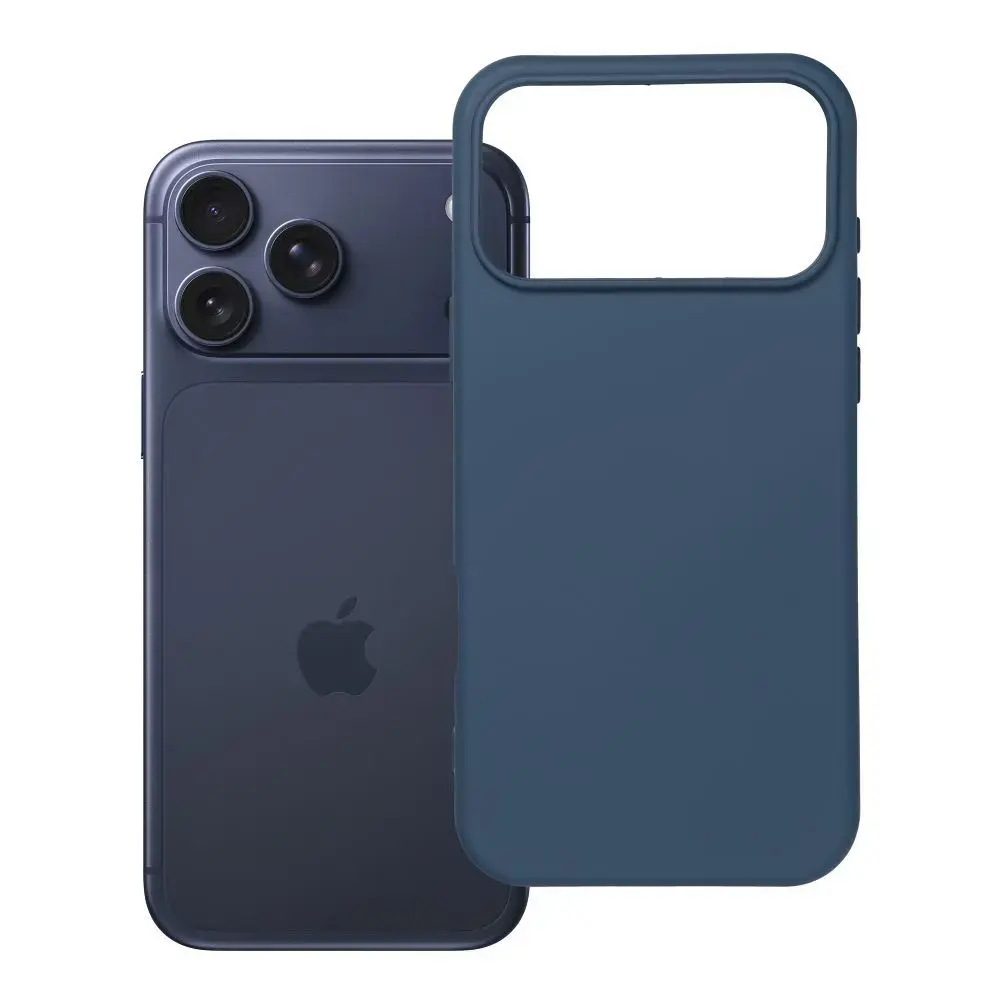 Silicone maciņš telefonam iPhone 17 Pro | iPhone 18 Pro tumši zils