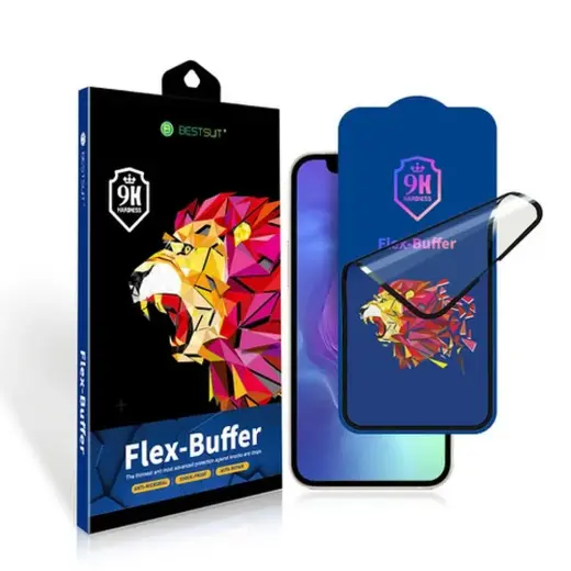 Bestsuit Flex-Buffer Hybrid Glass 5D karastatud kaitseklaas telefonile iPhone 12 Mini
