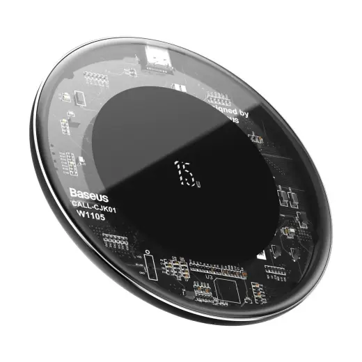 Baseus Simple Беспроводное зарядное устройство 15W прозрачный