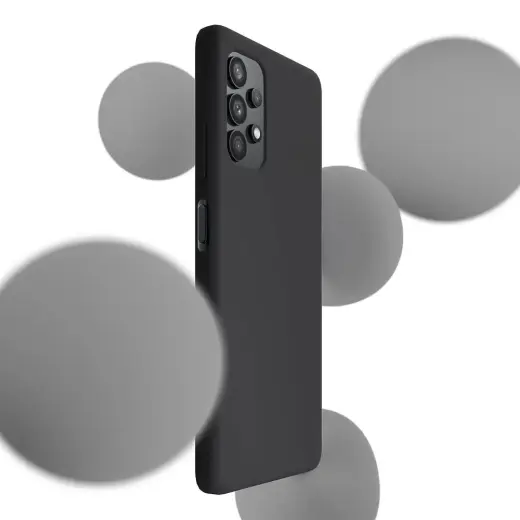 3mk Silicone Case for Samsung Galaxy A32 5G - black Photo