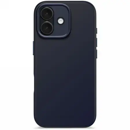 Decoded AntiMicrobial Silicone Backcover MagSafe case for iPhone 17 - navy blue