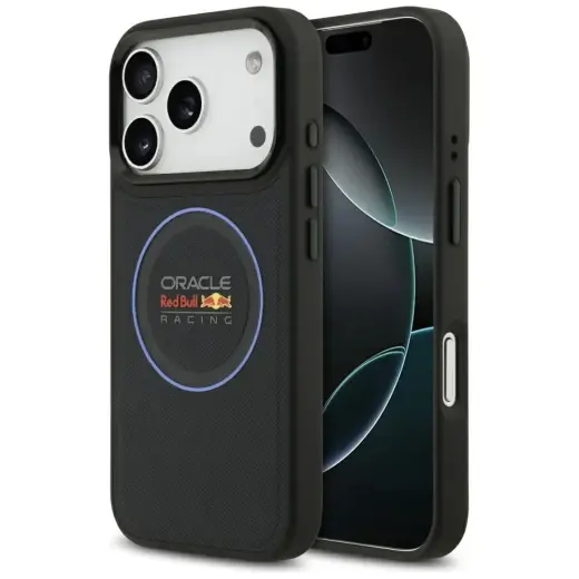 Red Bull Meshed Blue Ring & Metal Buttons maciņš ar MagSafe atbalstu telefonam iPhone 17 Pro tumši zils