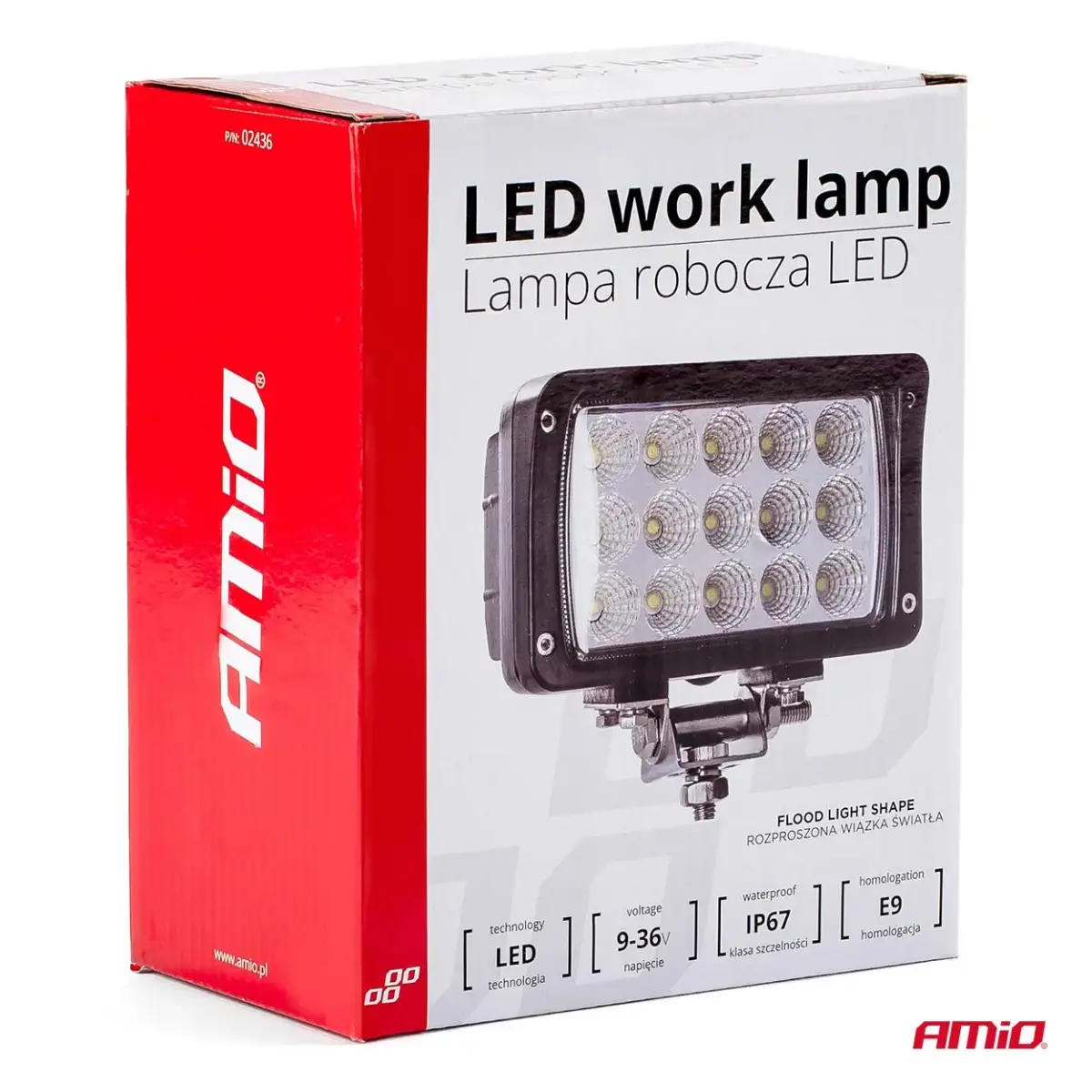 Working lamp AWL22 15LED FLOOD 9-36V