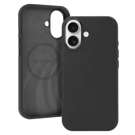 Liavec Silky phone case with MagSafe support for iPhone 17 black