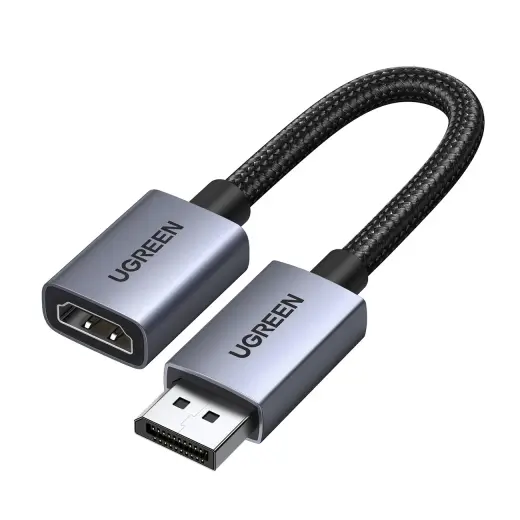 Ugreen DisplayPort to HDMI 4K Cable 20cm - Gray