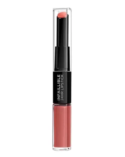 L'Oreal Paris, Infaillible 24H , Cream Lipstick & Lip Gloss, 404, Corail Constant, 5.6 ml