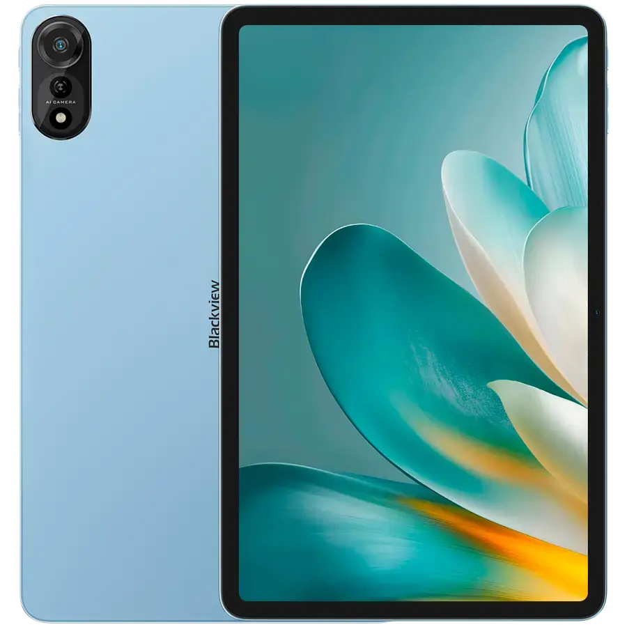 Blackview MEGA 2 WiFi 12-inch FHD 1200x2000 90Hz 12GB+256GB Allwinner A733 Octa-core 2.2GHz Cam Front 8MP Rear 16MP 9000mAh NO Charging Netflix HD TUV Rheiland Android 15 Ice Blue