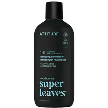 Attitude Super Leaves Eucalyptus & Sage Shampoo & Conditioner - men 2 in 1 415ml