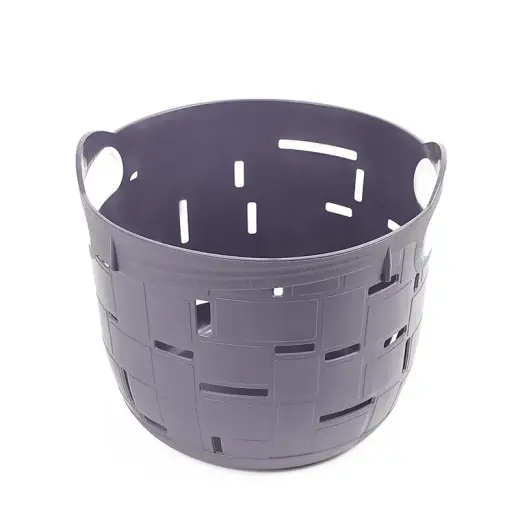 Small plastic basket City 25x25x21cm, black