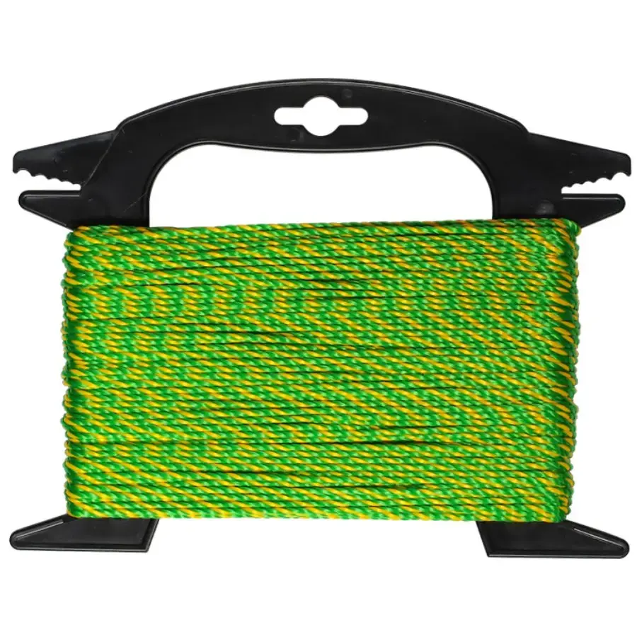 Cord twisted polypropylene (yellow/green), 2mm. 50M