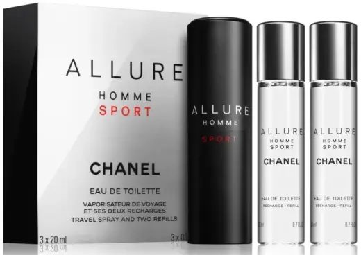 Chanel Allure Homme Sport EDT M 3x20ml REFILLABLE