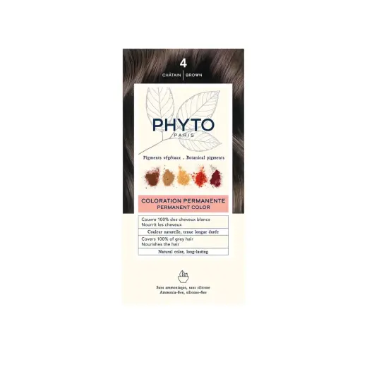 Phyto, Phytocolor, Permanent Hair Dye, 4 Brown, 50 ml