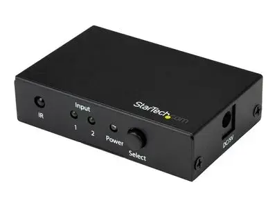 StarTech.com 2 Port HDMI Switch - 4K 60Hz - Supports HDCP - IR - HDMI Selector - HDMI Multiport Video Switcher - HDMI Switcher (VS221HD20) - video|audio switch - 2 ports