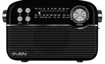 Radio uztvērējs Sven RP-500 Black