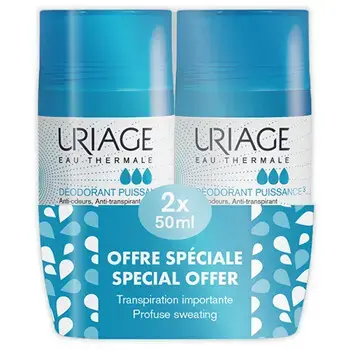 Uriage Power 3 Deodorant Duo - Sada kuličkových deodorantů