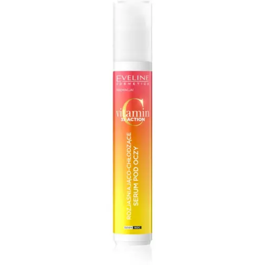 Eveline Cosmetics, Vitamin C 3x Action, Vitamin C, Instant Glow & Lift, Day, Eye Roll-On, 15 ml