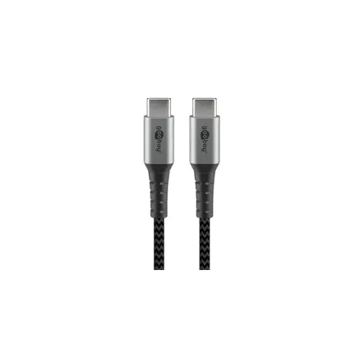 Goobay 49302 data transfer and charging cable | USB-C to USB-C | 60W | 1m | black