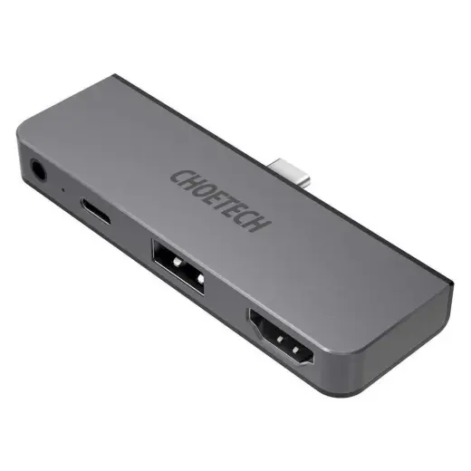 Choetech multifunctional USB HUB for Apple iPad Pro Typ C 4in1 60W PD black (HUB-M13)