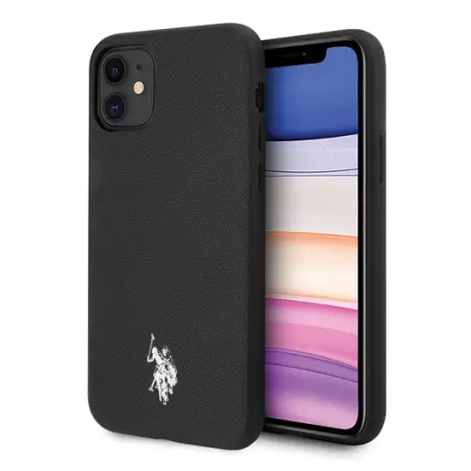U.S Polo USHCN61PUBK Wrapped Cover Чехол для Apple iPhone 11 Черный