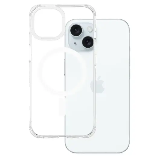 Amazing Thing Titan Edge Mag telefoni ümbris MagSafe toega iPhone 15 Plus läbipaistev