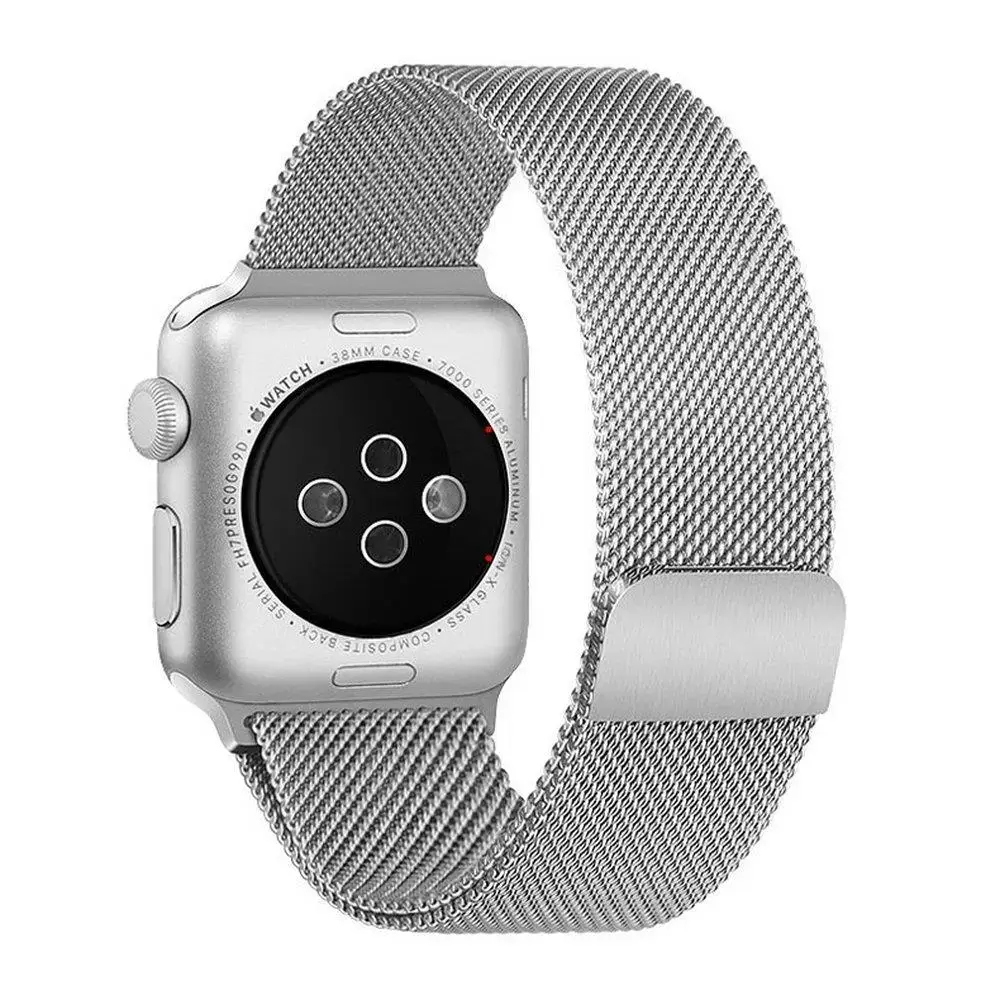 Hurtel viedpulksteņa siksniņa priekš Apple Watch (38/40 mm) | nerūsējošs tērauds | sarkana