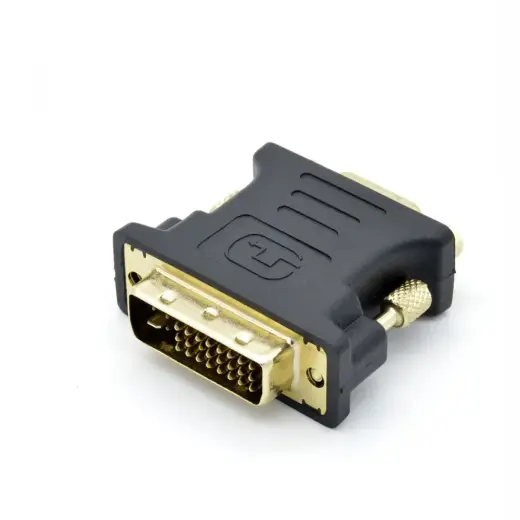 Adapter DVI M - VGA F gold plated, 24 + 5|15 pin