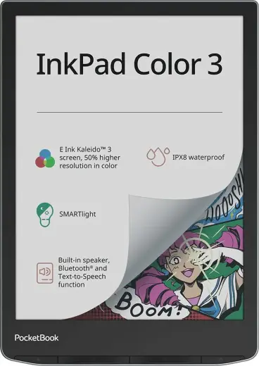 PocketBook eBook reader InkPad Color 3 / PB743K3-1-WW-B Grey L