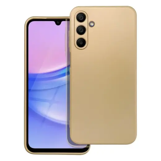 Metallic telefono dėklas Samsung Galaxy A15 5G | A15 4G auksinis