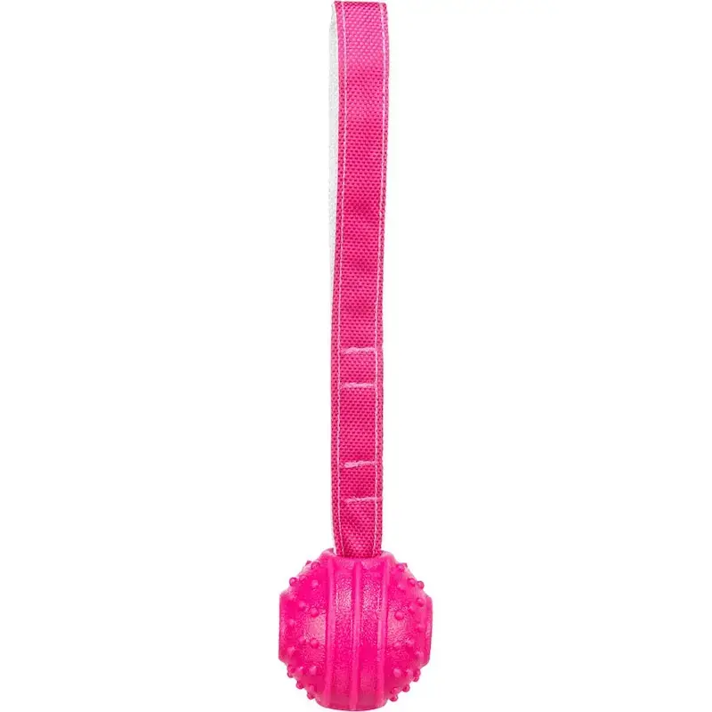 Rotaļlieta suņiem - Trixie Soft & Strong ball on strap, TPR, 27 cm
