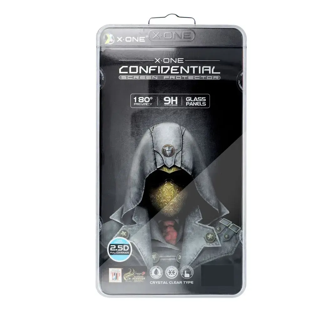 X-ONE Full Cover Extra Strong Privacy - for iPhone 14 Pro Max (full glue) tempered glass 9H