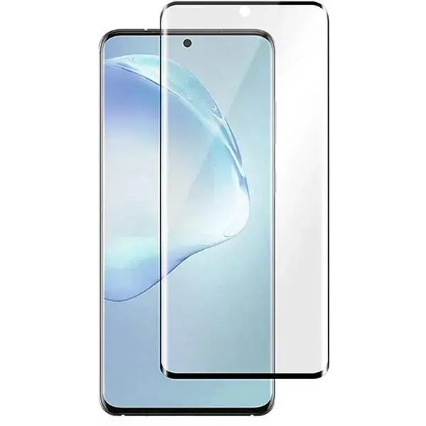 HOFI Fusion Full Glue 5D Aizsargstikls pilnam ekrānam ar rāmiņu telefonam Samsung Galaxy Note 10 Melns