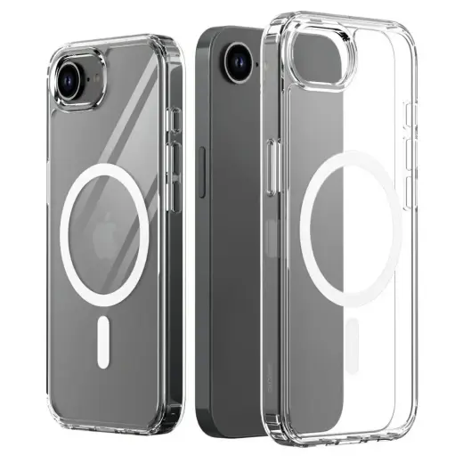 Araree Duple M MagSafe phone case for iPhone 16 transparent