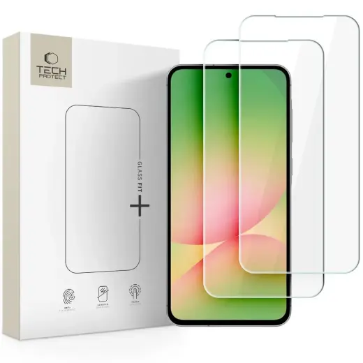 Tech-Protect Glass Fit+ grūdintas apsauginis stiklas telefonui Galaxy A37 | Galaxy A57 5G (2 vnt.)