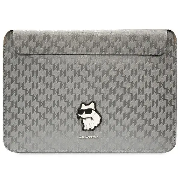 Karl Lagerfeld Sleeve KLCS14SAKHPCG 14" srebrny|silver Saffiano Monogram Choupette